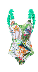 Serena green pomps ( SOLO TRAJE )