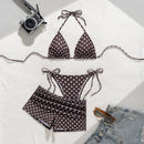 Polka dots brown + short