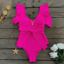 Bruna fuscia one shoulder