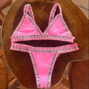 lace reversible aqua bikini
