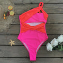 Maca Magenta Color block Cut out