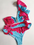 Bruna floral pink ones shoulder