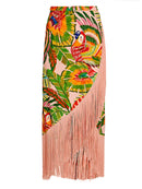 Serena bikini fringe + falda ROSA