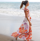 Ocean orange floral ( Traje + Salida)