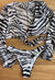Zebra bikini + cover up
