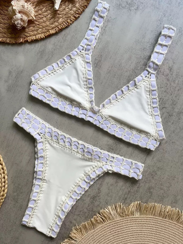 lace white  bikini