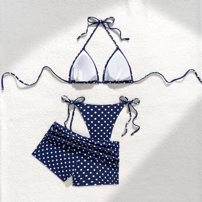 Polka dots blue + short