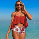Luna off shoulder zebra