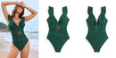 Green ruffle carey