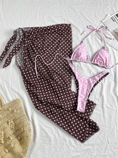 Polka dots pink + pareo