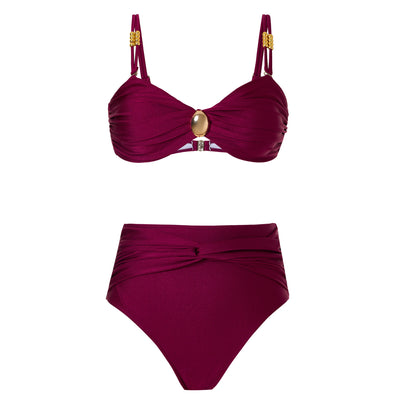 Serena Gold Wine bikini