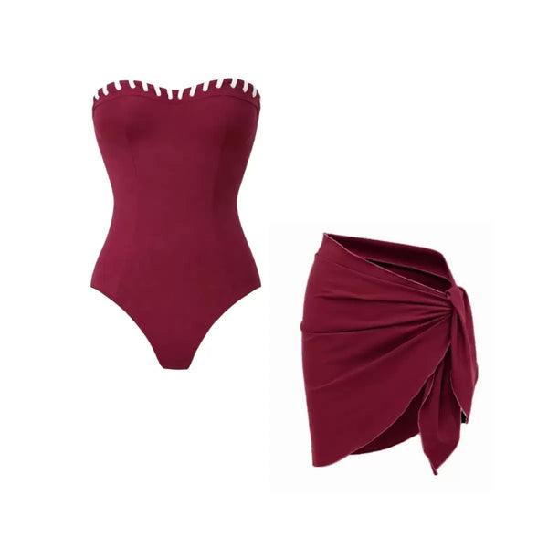 Amara wine crochet + pareo