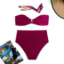 Serena Gold Wine bikini