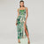 Green floral garden + falda