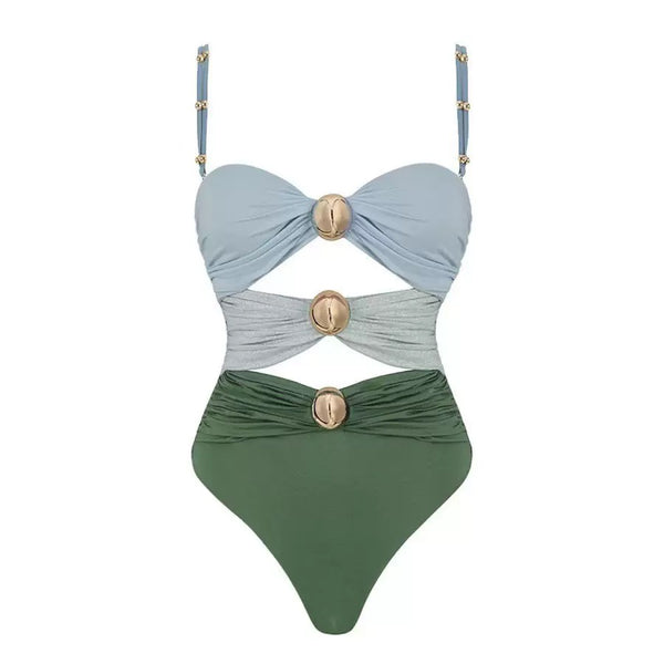 Serena Gold Green Olive