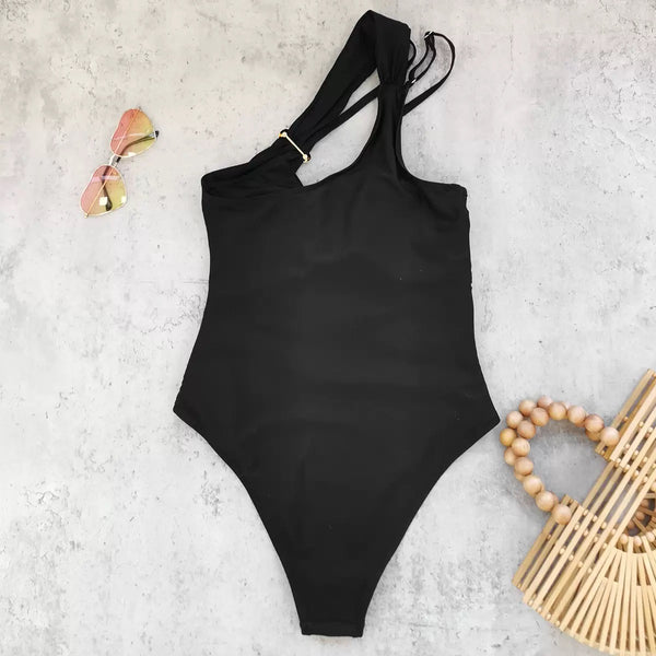 Serena Black one shoulder