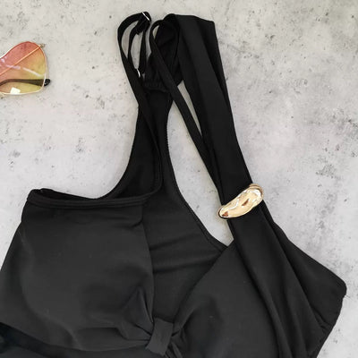 Serena Black one shoulder