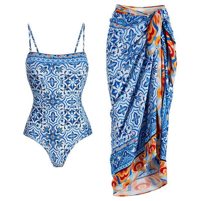 Mykonoz swimsuit + falda
