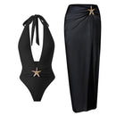 Halter mermaid black + falda