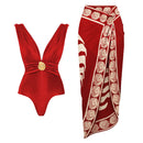 Red V shell + pareo