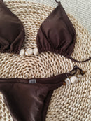 Brown shell bikini
