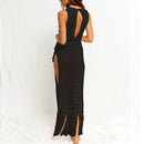 Simona crochet backless black