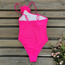 Pink flower swimsuit