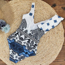 Tribal Greek white & blue