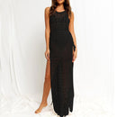 Simona crochet backless black