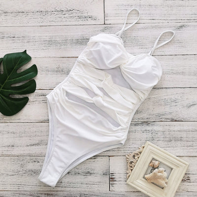 White Wrap Swimsuit