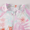 Floral pastel zip surfer