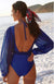 Blue backless surfer