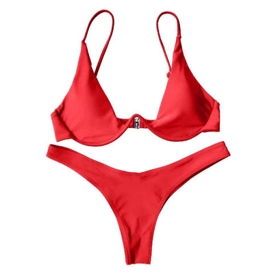 Underwire bikini red LISO