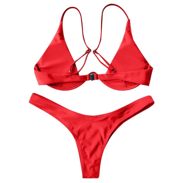 Underwire bikini red LISO