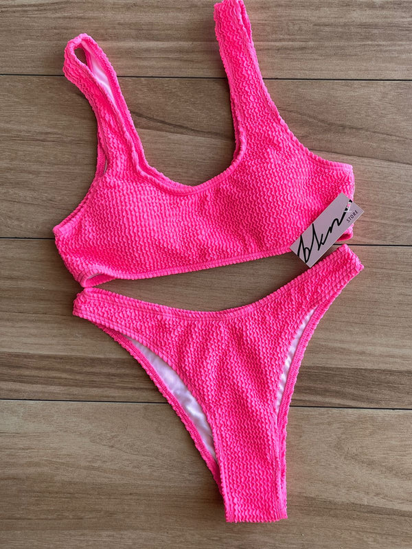 NEON pink bikini