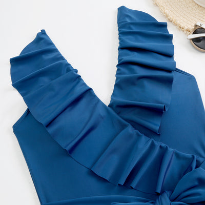 Blue Marine ruffle