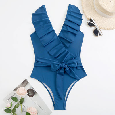 Blue Marine ruffle