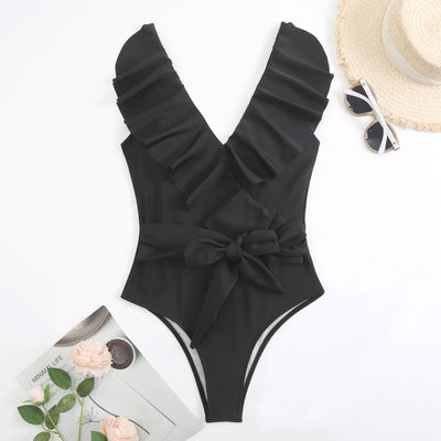 Black ruffle