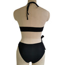Black asymmetric bikini
